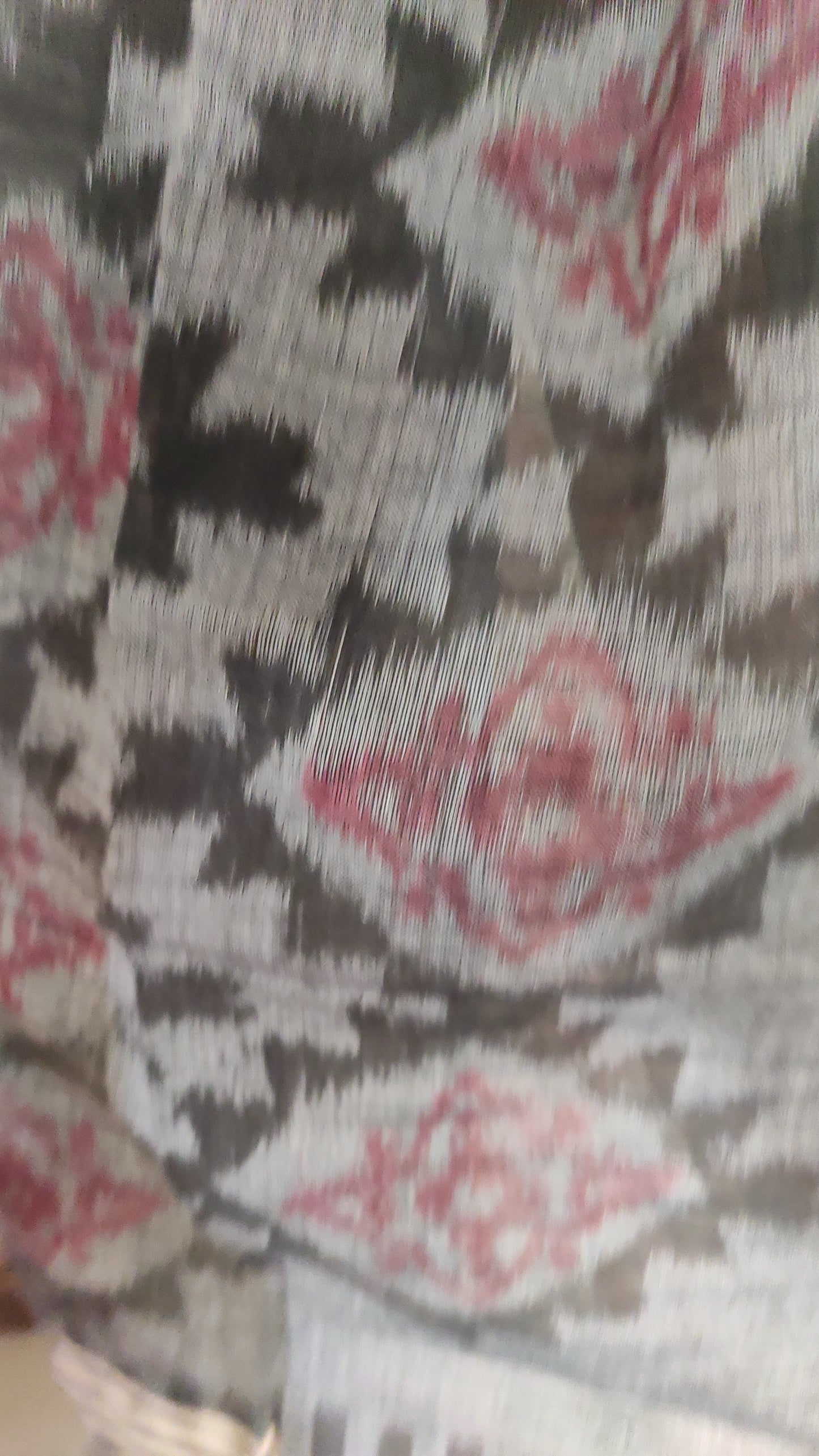 Printed Soft light Beige shaded Khadi Handloom Saree