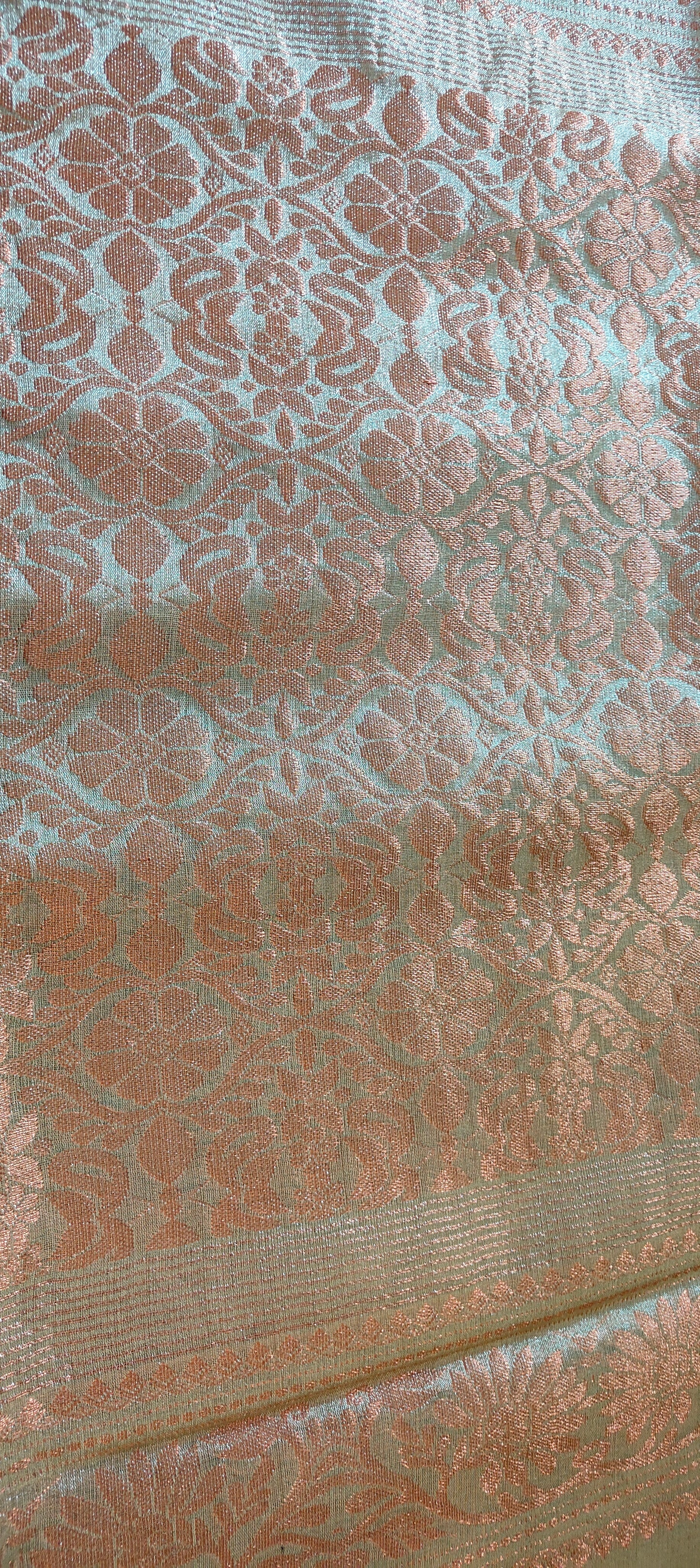 White Silver Soft handloom Zari Banarasi Saree