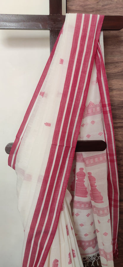 Devika – Kumkum Rekha Cotton Handloom Saree