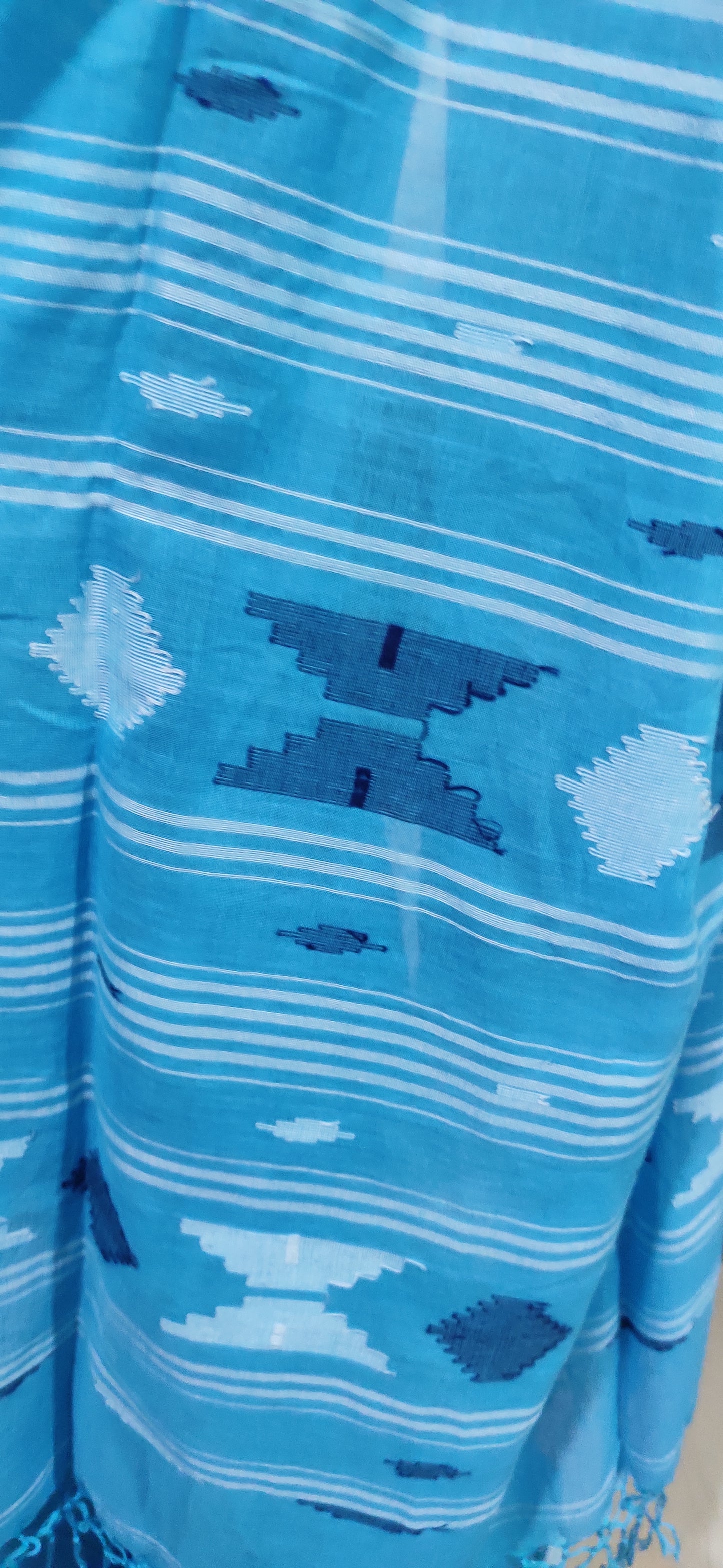 Varnika – Neel Dhara Pure Muslin Cotton handloom Jamdani