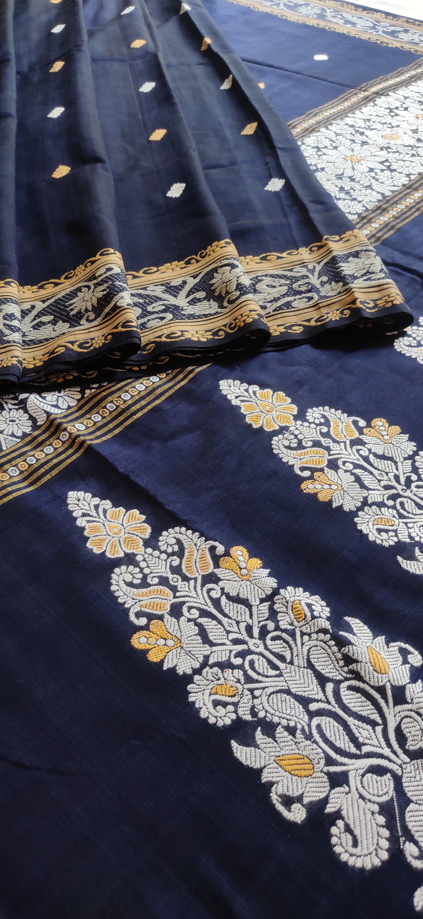 Aarika – Royal Navy Rich Cotton Saree