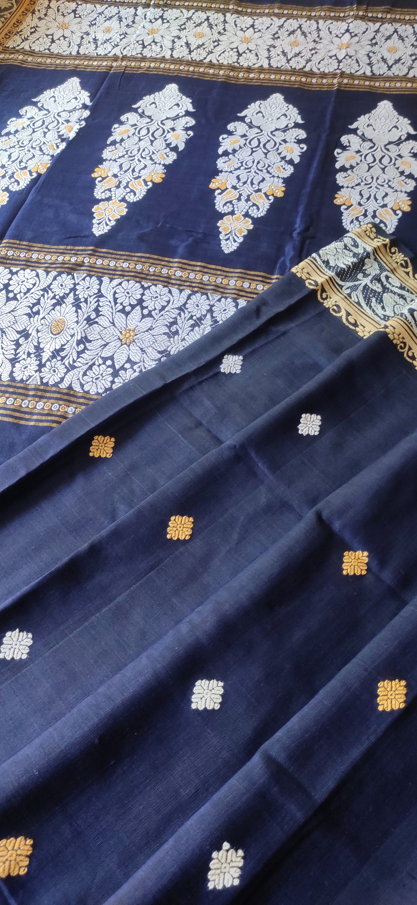 Aarika – Royal Navy Rich Cotton Saree