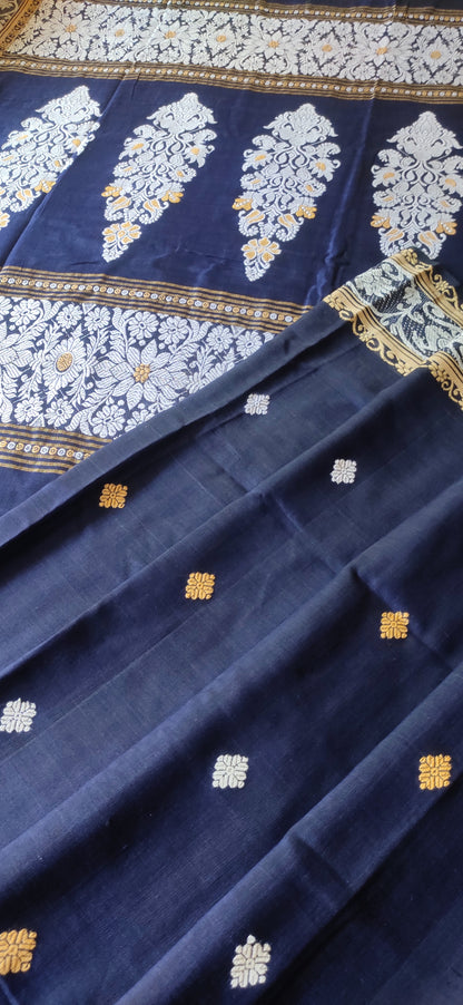 Aarika – Royal Navy Rich Cotton Saree