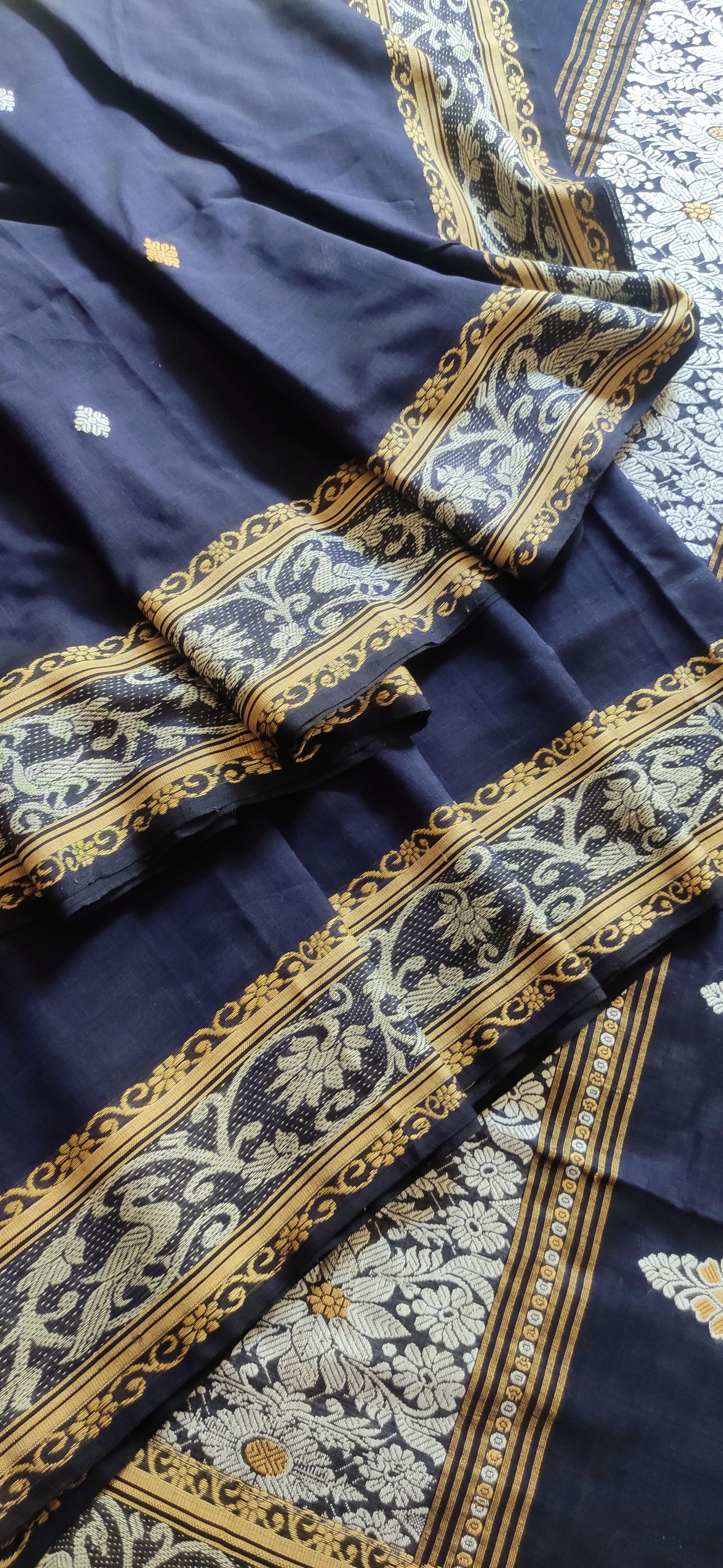 Aarika – Royal Navy Rich Cotton Saree