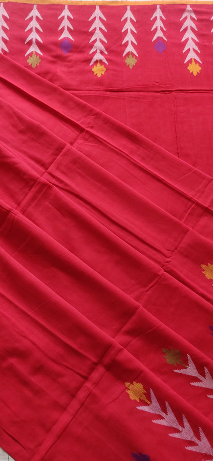 Mrinal – Red Dhan Siri Cotton Saree