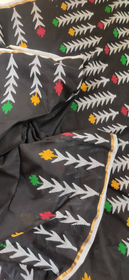 Mrinal – Black Dhan Siri Cotton Saree
