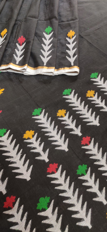 Mrinal – Black Dhan Siri Cotton Saree