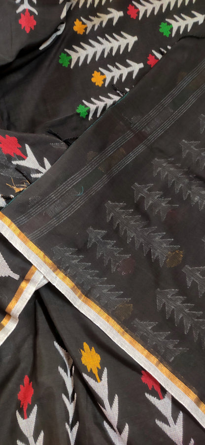 Mrinal – Black Dhan Siri Cotton Saree