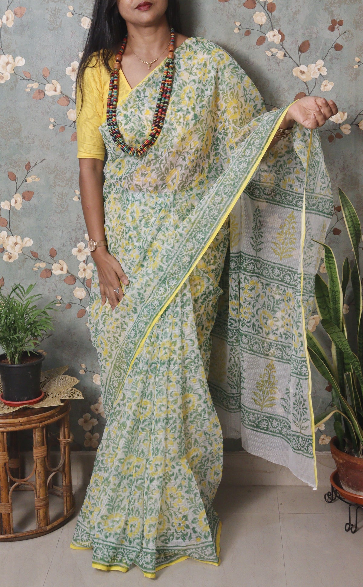 Vanika – Meadow Yellow Block Print