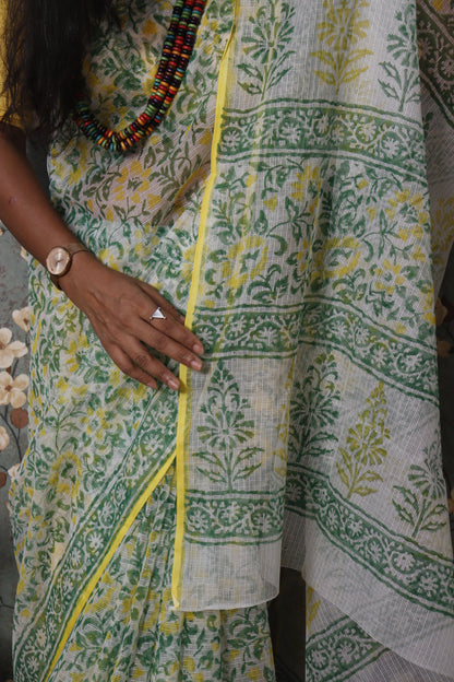 Vanika – Meadow Yellow Block Print