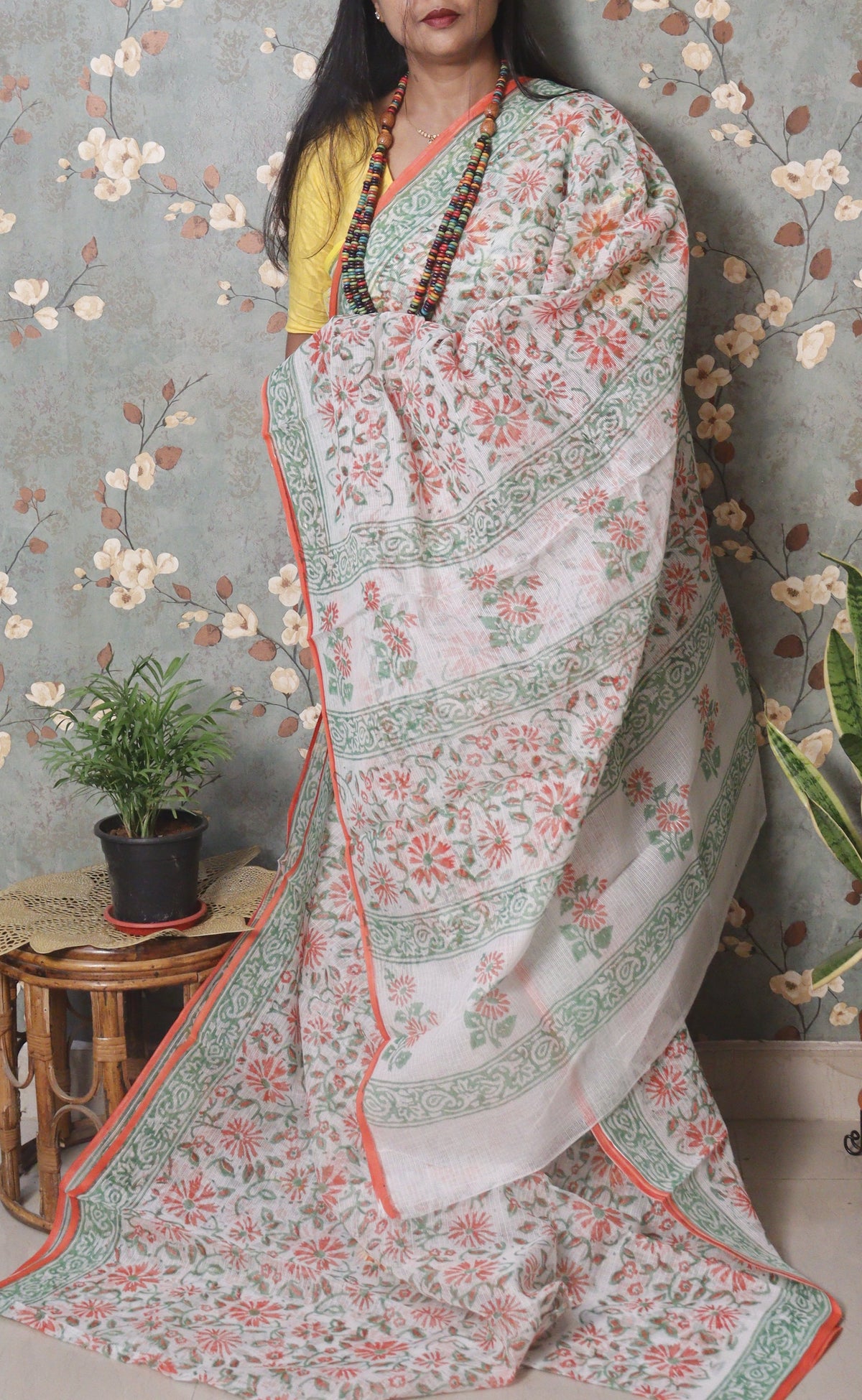 Vanika – Coral Garden Block Print