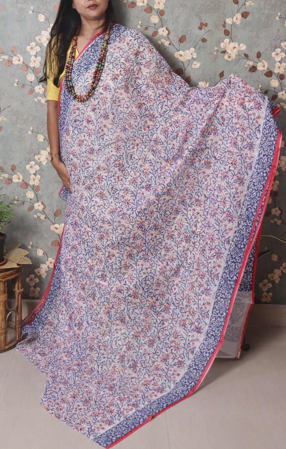 Vanika – Neel Gulabi Block Print