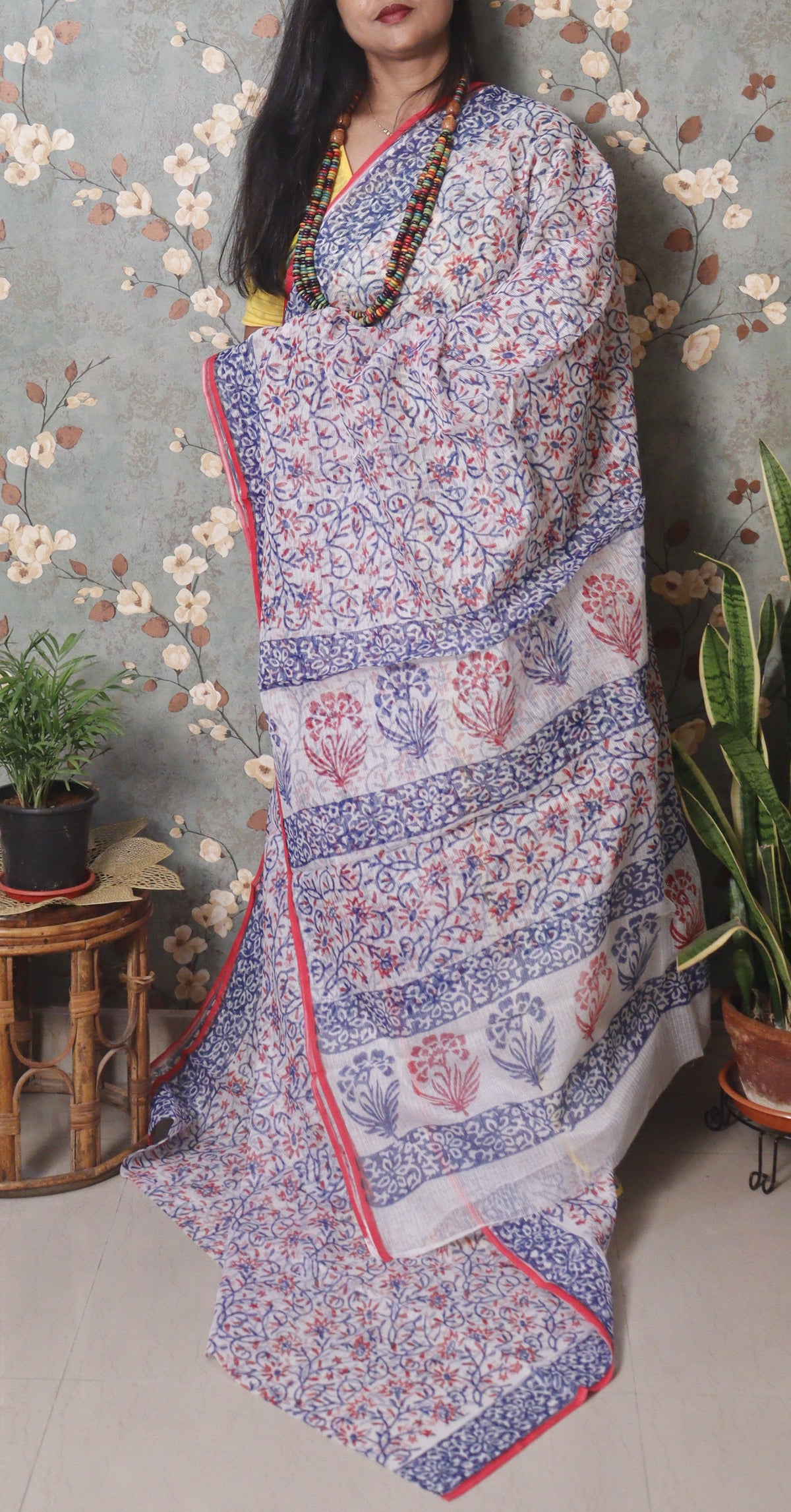 Vanika – Neel Gulabi Block Print