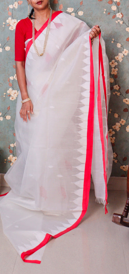 Devalika – Ivory Vermilion